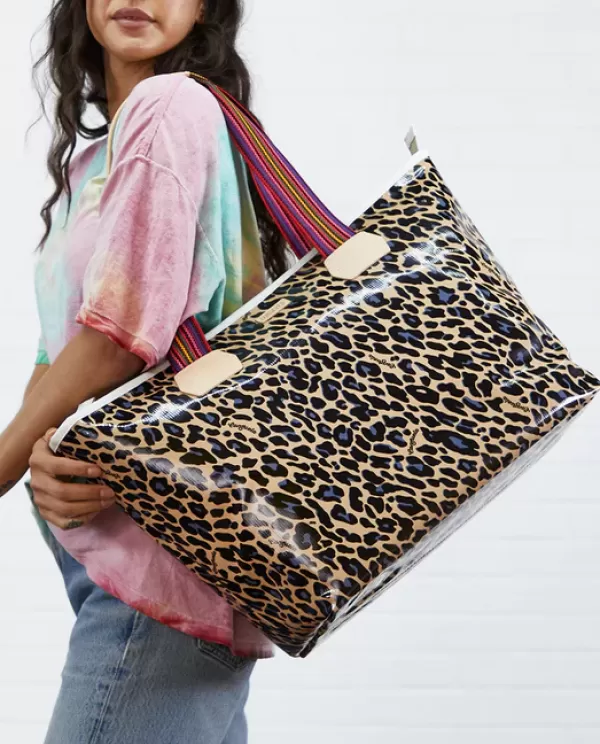 Travel Bags^Consuela Legacy Blue Jag Zipper Tote | Handbags & Totes | Austin, Texas