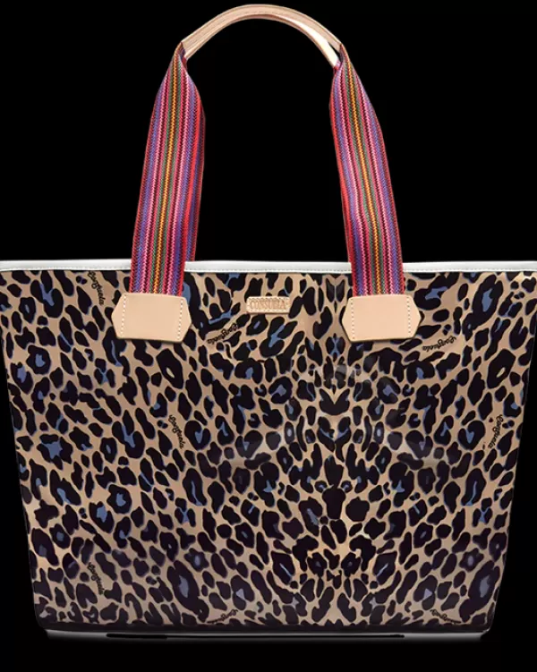 Travel Bags^Consuela Legacy Blue Jag Zipper Tote | Handbags & Totes | Austin, Texas